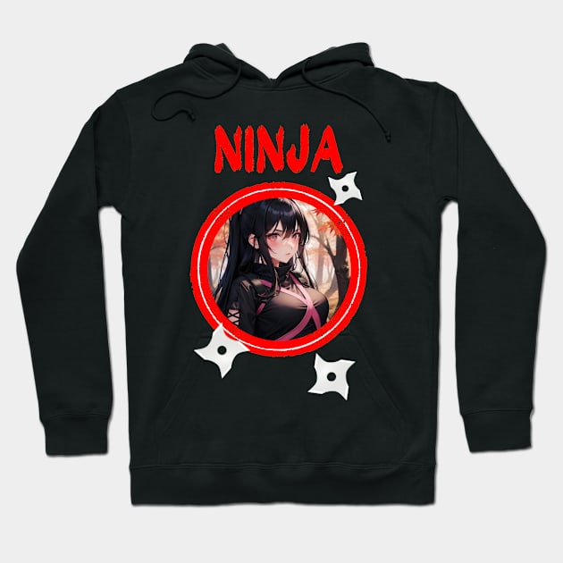 Ninja Target Love Cute Anime Girl Hoodie by Clicks Clothes